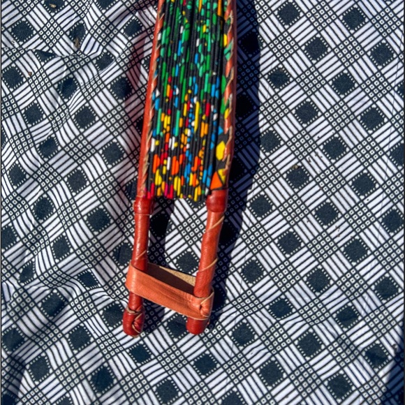 African kente print hand fan - Picture 4 of 4